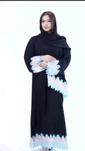 Abaya para mujer dubai abaya musulmana mujer ropa exterior hiyab ropa - Imagen 1 de 6