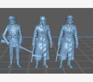 3 Piezas 1/35/72 Soldado Militar Resina Modelo Segunda Guerra Mundial Soldados Japoneses Sin Pintar - Imagen 1 de 3