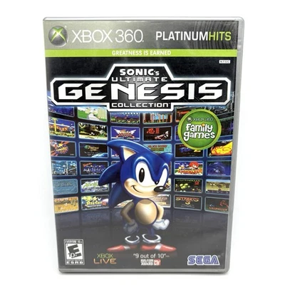 Xbox 360 Sonics Ultimate Genesis Collection  Platinum Hits Complete Microsoft - Image 1 of 4