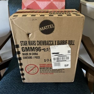 2020 Star Wars Chewbacca X Barbie GMM96 IN ORIGINAL SHIPPING BOX - Picture 1 of 9