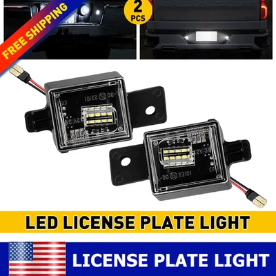 Para Chevrolet Silverado 2500HD 2015-2020 | 3500HD 2X LED luces de matrícula EE. UU. Foto 1 de 4