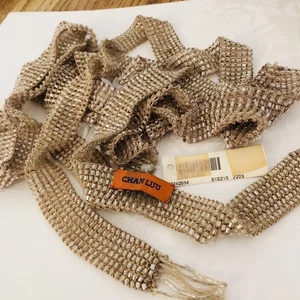 Chan Luu Glass Beaded Tie Belt Or Necklace, 1990s, 110”, Vietnamese Designer - Picture 1 of 11