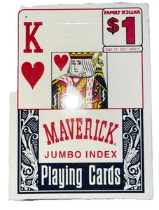 Hoyle Maverick Jumbo Playing Cards Poker Red (BRAND NEW SEALED) - Picture 1 of 2