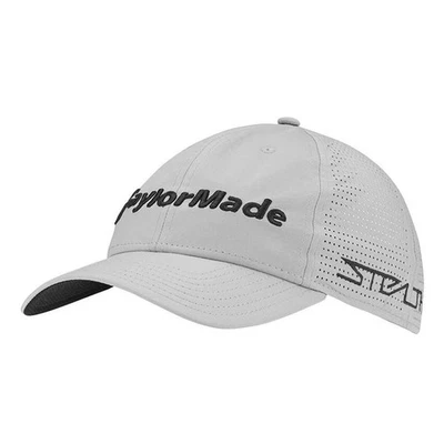 NEW TaylorMade Tour Lite Tech 2023 Stealth 2 Adjustable Hat Cap - Grey / Black - Image 1 of 4