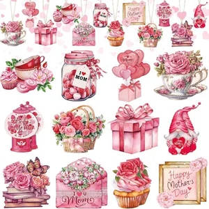 24 Pcs Mother's Day Tree Ornaments Mom Wood Hanging Day... - Picture 1 of 6