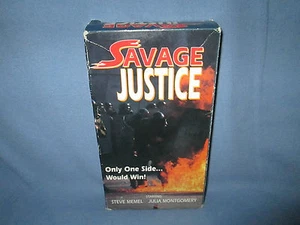 Savage Justice (VHS) Hard To Find (Steve Memel, Julia Montgomery) NTSC - Foto 1 di 3