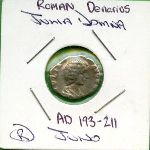 Roman Ancient Silver Denarius Coin Julia Domna AD 193-211 - Picture 1 of 3