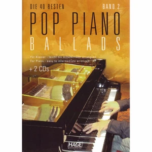 HAGE 40 BESTE POP BALLADEN für PIANO Buch & 2 CDs Vol. 2 - Bild 1 von 1