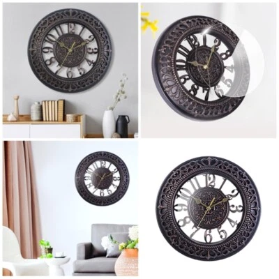Elegante reloj de pared redondo de 12 pulgadas con mecanismo reloj artístico para cronometraje preciso Foto 1 de 4