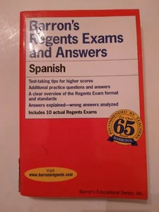 BARRON'S REGENTS EXAMS AND ANSWERS- SPANISH - Picture 1 of 8