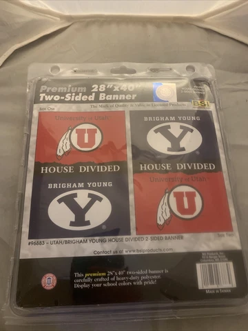 Utah Brigham Young House Divided 2 Sided Banner 28" x 40" Yard Garden Flag A-6 Cover