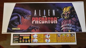 (Backlit) Alien vs Predator Marquee for Sega Blast City CPS2 Jamma - Picture 1 of 4
