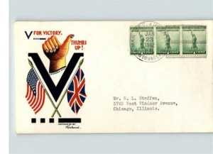 Scarce STAEHLE "V for Victory, Thumbs Up!" 1942 Mar. Det. Argentia, NEWFOUNDLAND - Picture 1 of 1