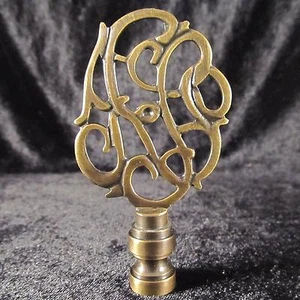 Detailed Open Cut LAMP FINIAL for old antique shade or lampshade /antiqued look - Picture 1 of 2