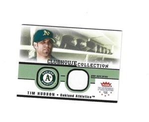 2002 Fleer Platinum Clubhouse Memorabilia #16 Tim Hudson Jsy OAKLAND  ATHLETICS - Picture 1 of 1