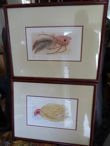 LARRY CRAWFORD DEER HAIR BUG / RUBBER JIG LIMITED EDITION FLY FISHING ART - Picture 1 of 5