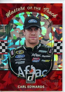 2018 Donruss NASCAR Masters of the Track CRACKED ICE Carl Edwards #204/999 - Picture 1 of 2