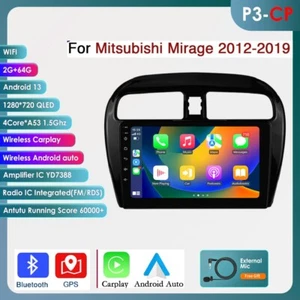 9'' Autoradio Für Mitsubishi Mirage Space Star Android 13 GPS Navi 64GB RDS WIFI - Bild 1 von 22