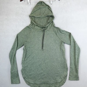 Athleta Uptempo Hoodie Sweatshirt Size Small Gree Athleisure Yoga Studio Workout - Picture 1 of 8