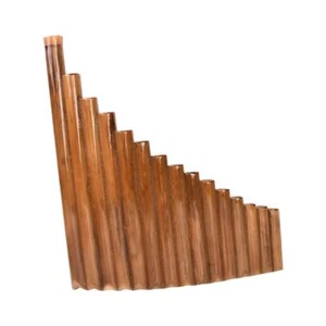 Handmade Pan Flute 15 Pipes G Panpipes Wood Musical Woodwind Instrument - Picture 1 of 4