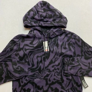 Lazer Fleece Hoodie Men's M Purple Camo Sweatshirt NWT - Picture 1 of 13