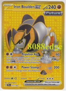 POKEMON "IRON BOULDER ex" #217/162 TEMPORAL FORCES HYPER RARE NEVER PLAYED MINT - Imagen 1 de 1
