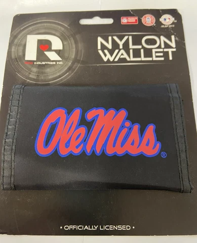 Ole Miss Rebels NCAA Tri-Fold  Nylon Wallet Cover