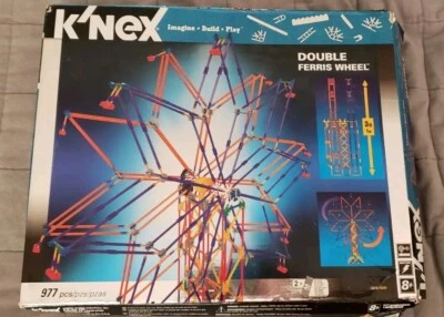 KNEX Double Ferris Wheel 977 Pcs Set Vintage Gifts Toys - Image 1 of 4