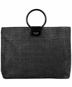 Kate Spade New York Black Tote Bag Carryall Shopping Bangle Ring Handles BNWT - Picture 1 of 7