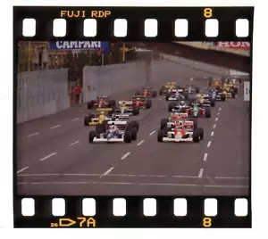 JEAN ALESI TYRRELL BERGER AYRTON SENNA START DETROIT GP 1990 PERIODE NEGATIV - Bild 1 von 3