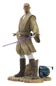 Star Wars Episodio II Estatuilla Colección Premier Mace Windu Gentle Giant - Imagen 1 de 2