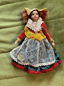 Vintage Treasures of Italy Magis Roma Puppe Figur Original Aufkleber 9" Capri - Bild 1 von 6