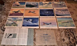 De colección 1964 Thompson Jet Argosies 12 Litografías Charles Hubbell Casi Nuevo - Imagen 1 de 9