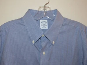 Camisa de Vestir Brooks Brothers Original Polo Para Hombre 16 2/3 Azul Calce Ajustado con Botones - Imagen 1 de 10