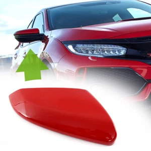 Red Fits Honda Civic 2016-2020 Passenger Side Wing Mirror Cap Cover Replacement - Picture 1 of 10