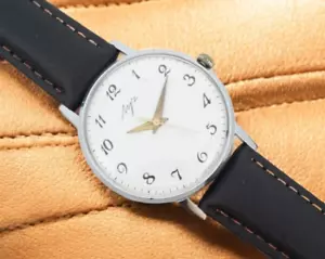 Vintage men's LUCH 2209 23 jewels soviet mechanical dress watch USSR - Picture 1 of 13