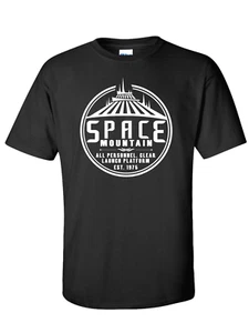Space Mountain T-Shirt Disney Family Vacation Matching T-Shirts Magic Kingdom - Picture 1 of 14