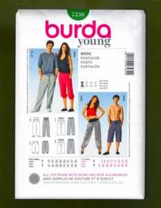 Easy Sweatpants Sewing Pattern - Workout & Leisure (Sizes 6-20) Burda Young 7230 - Picture 1 of 4