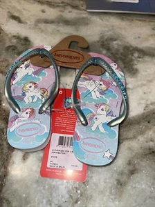 HAVAIANAS flip flops MY LITTLE PONY kids Size US 9 C. EUR 25/26 New - Picture 1 of 6