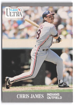 1991 Ultra #111b Chris James UER: card number should be 114 - Image 1 of 2