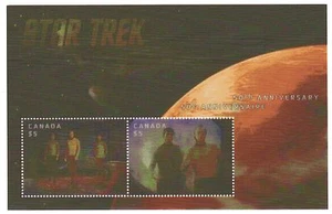 2016 Canada SC# 2922 Star Trek 50th Anniversary - Lenticular Lot 143 S.S. M-NH  - Picture 1 of 2