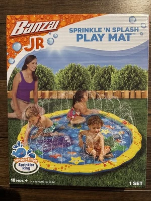Banzai JR Sprinkle and Splash Play Mat Pool Inflatable Water Fountain 18 months+ - Image 1 of 4