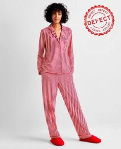 Neu mit Etikett State of Day Schlafanzug Lounge Streifen Supersoft Lounge Streifen ROT XXL - Bild 1 von 10