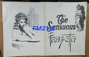 1970 THE SENSUOUS FRANK FRAZETTA 7 Loose Page B/W PIN-UP PORTFOLIO Amazing - Picture 1 of 14