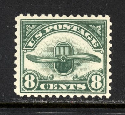 SCOTT C4 1923 8 CENT AIRPLANE PROPELLER AIRMAIL ISSUE MNH OG VF CAT $35! - Image 1 of 2