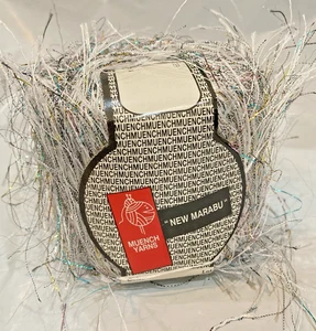 Muench Yarns New Marabu Silver Metallic Blue Gold 4214 20g 81 Yards - Picture 1 of 5