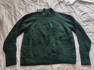 Vera Wang Simply Vera Sweater Green New With Tags Large L - Picture 1 of 4