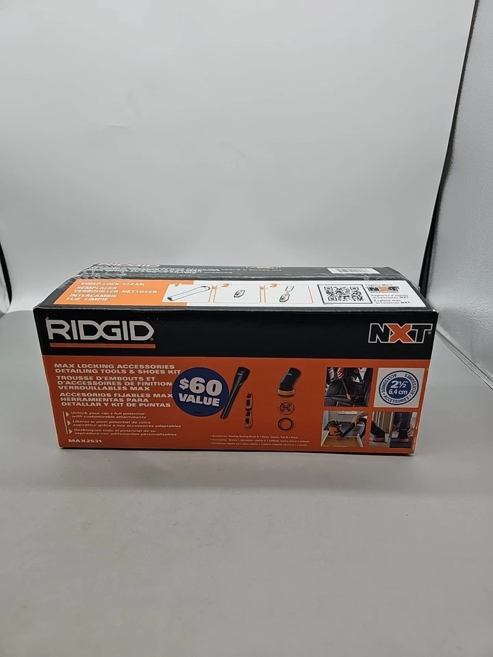 RIDGID 2-1/2 in. MAX2531 NXT Crevice Tool Dusting Brush Shop Vacuum Attachments