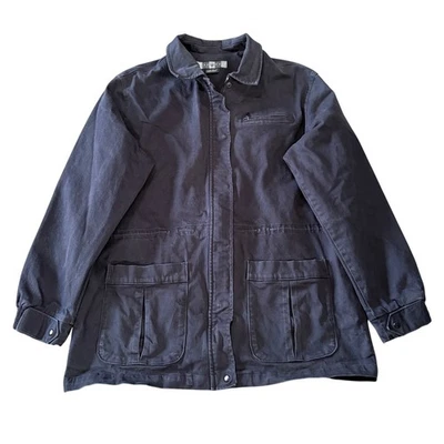 Chaqueta de golf Nike vintage para mujer talla L negra cremallera completa cuello pesado Y2K Foto 1 de 4