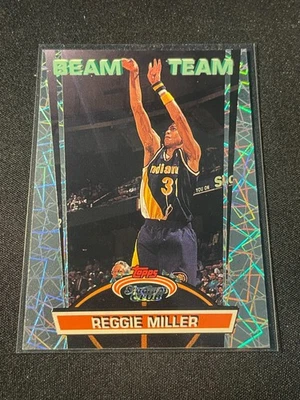 Topps Stadium Club Beam Team Reggie Miller #7 1992-93 Foto 1 de 2